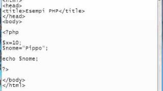 PHP facile e pratico, come usare le variabili