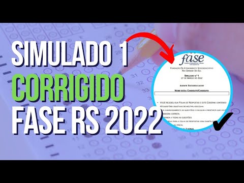 CORREÇÃO do SIMULADO 1 de 3 - Agente Socioeducador FASE-RS 2022