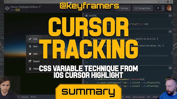 Cursor Tracking with CSS Variables! | SUMMARY iOS Button Hover with Highlights | @keyframers 3.10.1