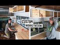 RV Renovation - Installing CUSTOM Folding Desk & Stairs + Huge Cabinet Fail! 😳 (Ep. 25)