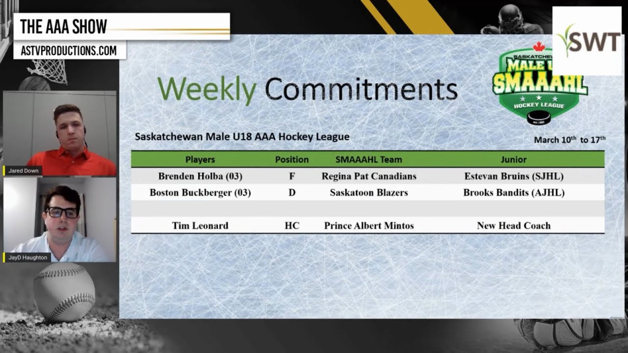 Alberta Elite Hockey League, Sask Male U18 Hockey League and CSSHL and Manitoba U18 Hockey Alberta Elite Hockey League, Sask Male U18 Hockey League and CSSHL and Manitoba U18 Hockey