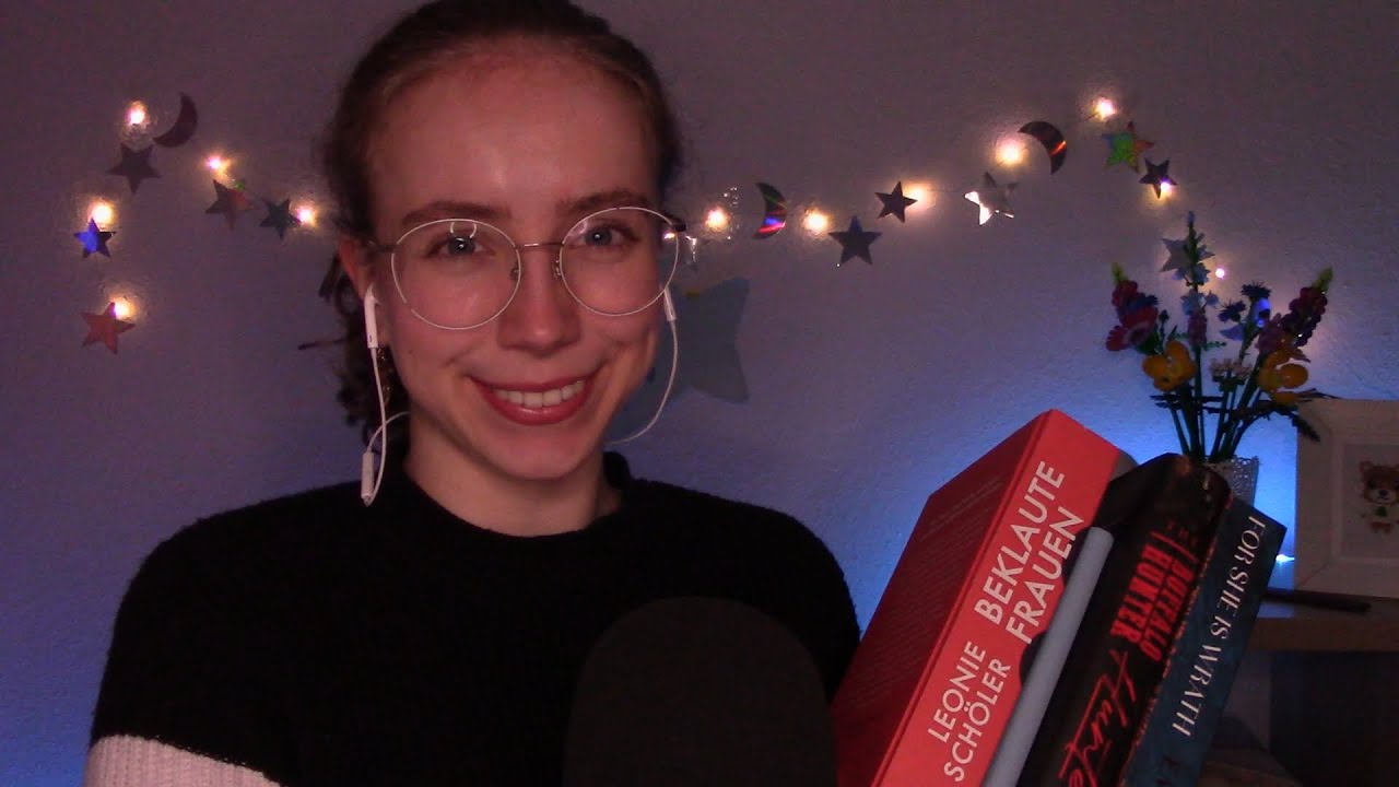 ASMR October Reading Wrap up 📚🦬  (ear to ear whispering, book triggers)