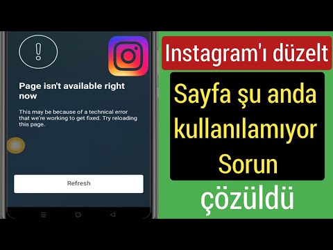 Nasıl sayfa açılmıyor instagram sorunu (2023) | Sorunu düzeltin instagram sayfası kullanılamıyor