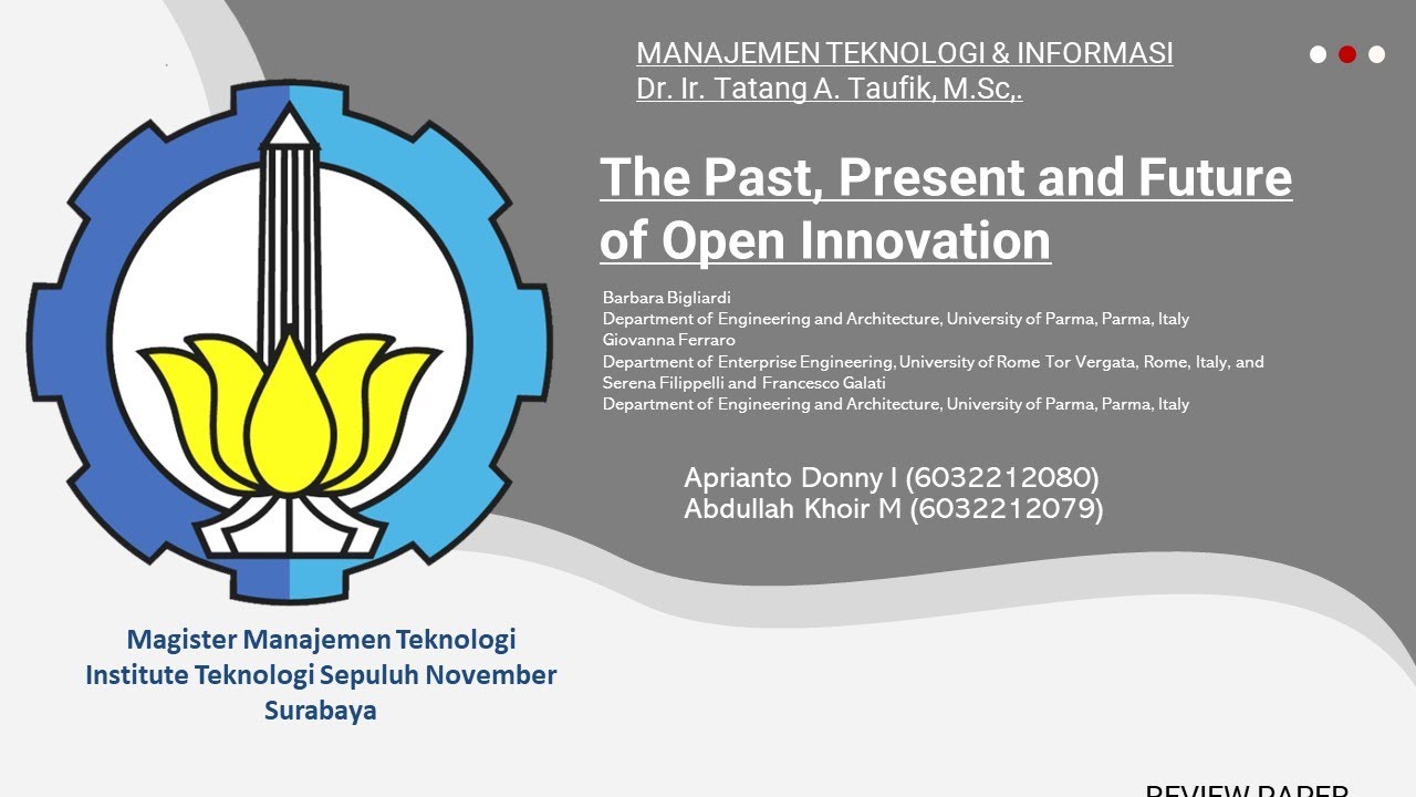 The Past, Present and Future of Open Innovation - YouTube