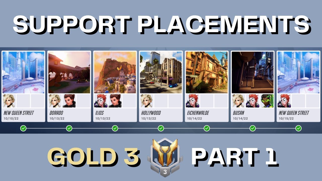 Overwatch 2 Competitive Support Placements - PART 1 (Gold 3) - YouTube