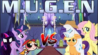 Mugen Request 174 Blossom, Umvc3Twilight Sparkle, Nightmaresparkle Vs Applejack, Rarity, Fluttershy