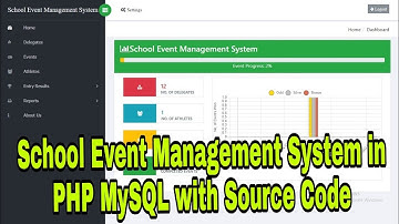 School Event Management System in PHP MySQL with Source Code