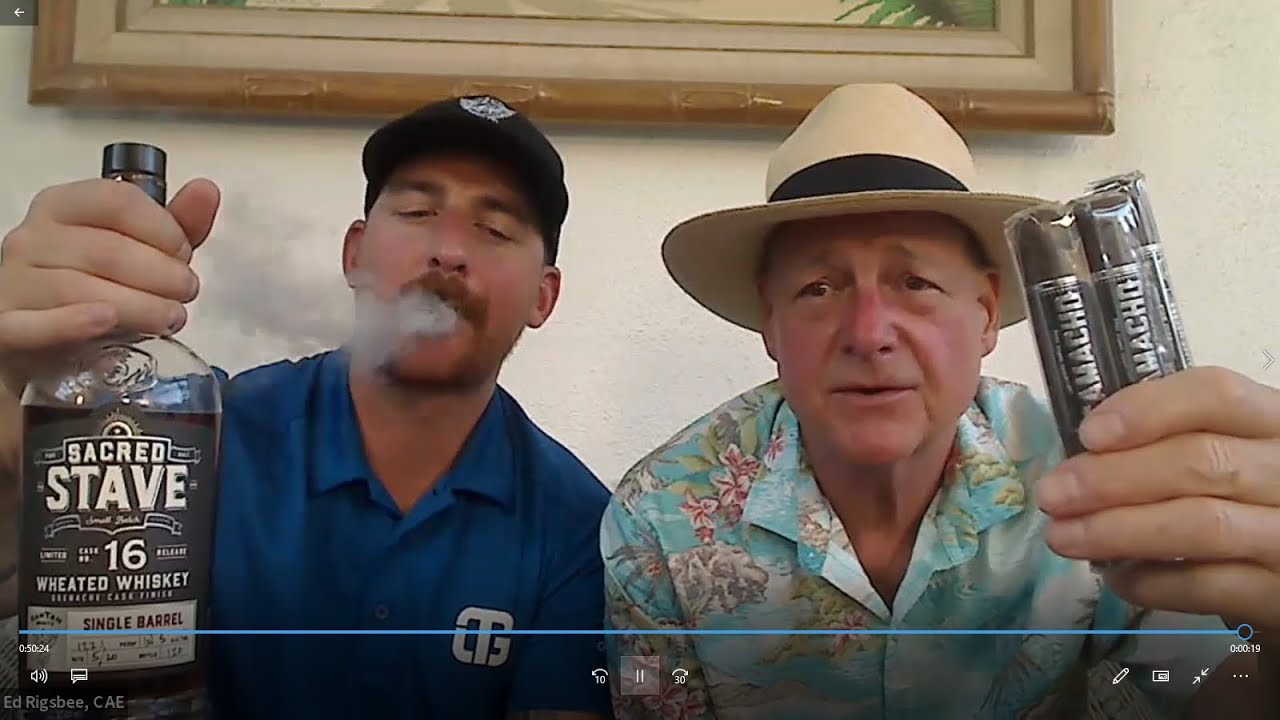 Rigsbee Reviews Ep 33 Camacho Triple Maduro Cigar & Sacred Stave Wheated Whiskey