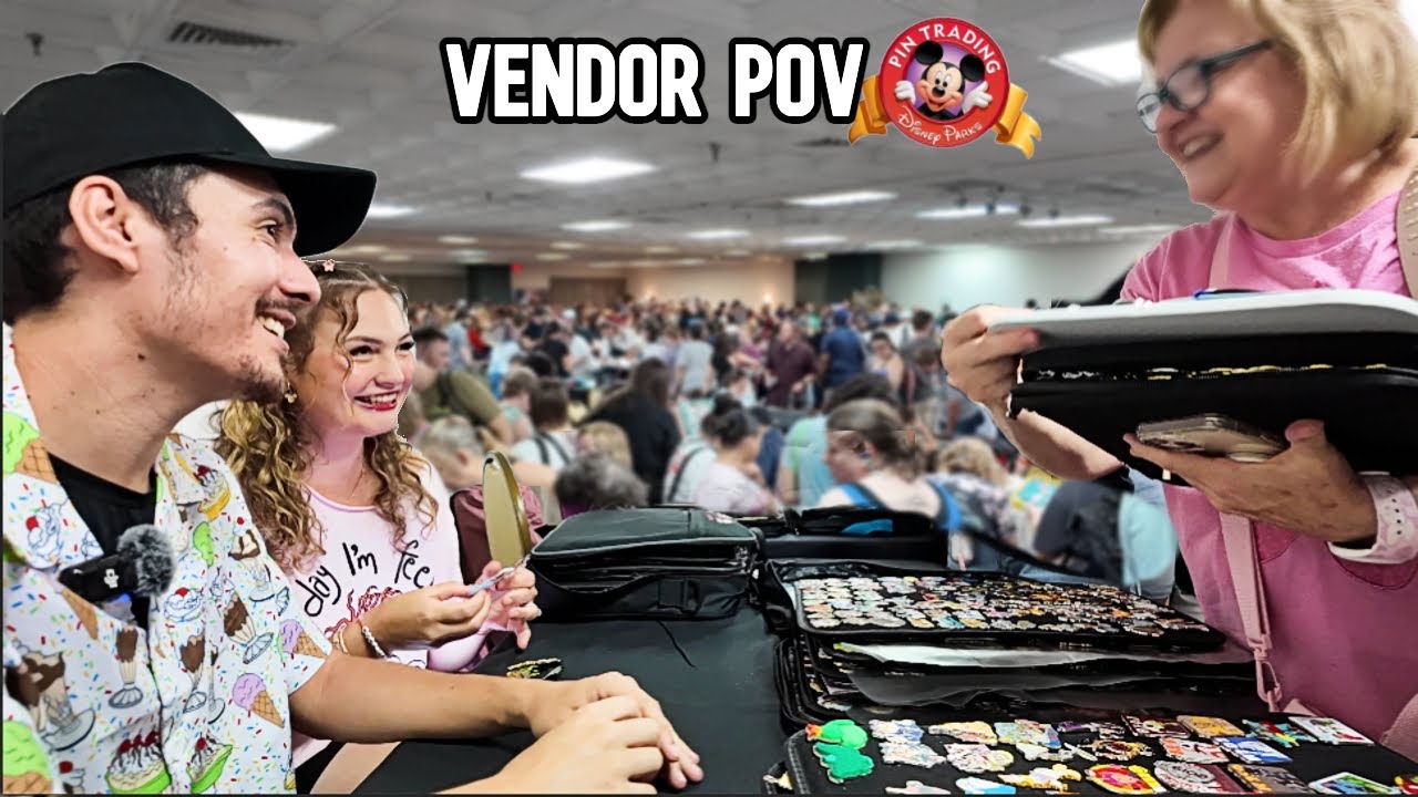 D23 Pin Trading Finale | Vendor POV Watch Us Trade!