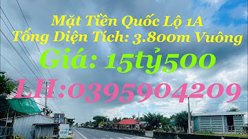 Mặt Tiền Quốc Lộ 1A-Chủ Cần Gấp- ( 3.800m Vuông )-25x155 Nở Hậu-LH:0395904209