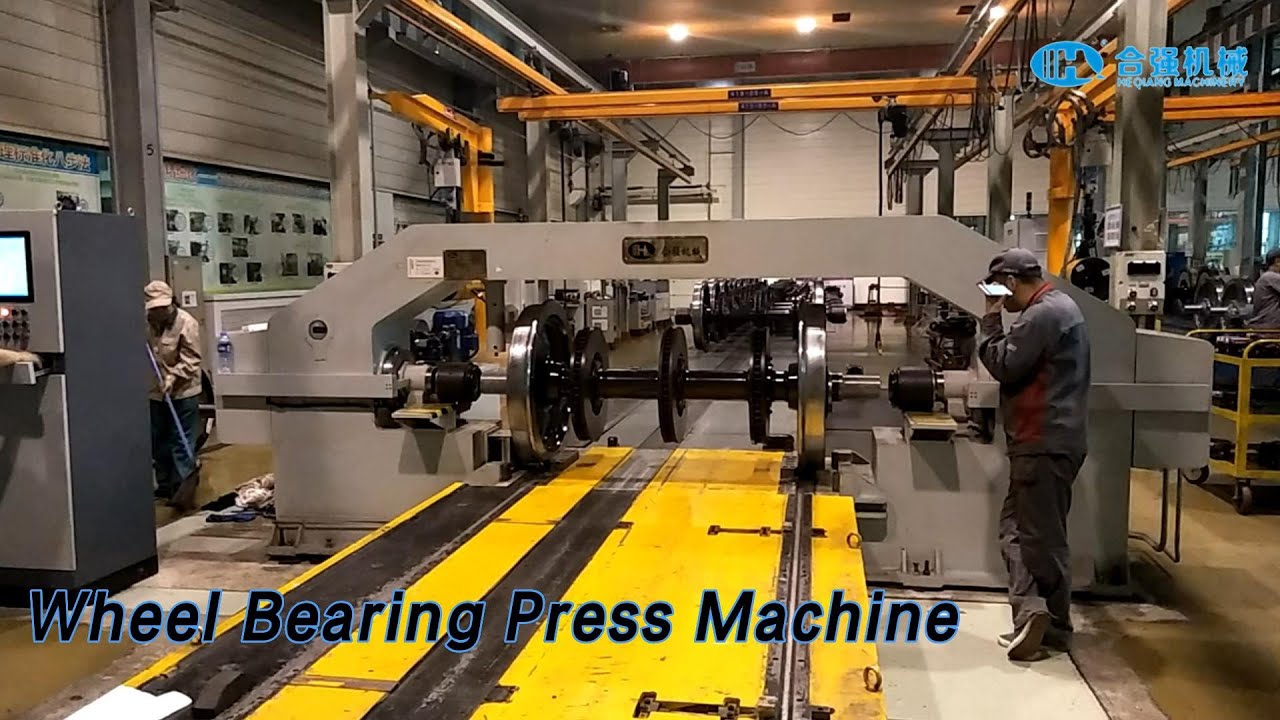 Railway Rolling Wheel Bearing Press Machine Double Cylinder Automatic / Manual
