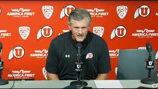 10/1/22 - Utah Football Post Game Press Conference vs. Oregon State