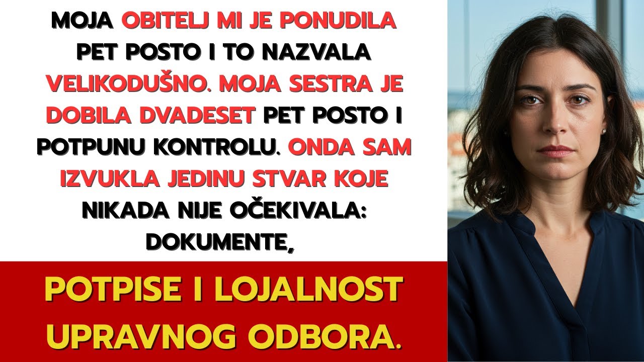 Roditelji dali sestri moju kompaniju od 10 god — ali odvjetnik je pročitao pravi testament