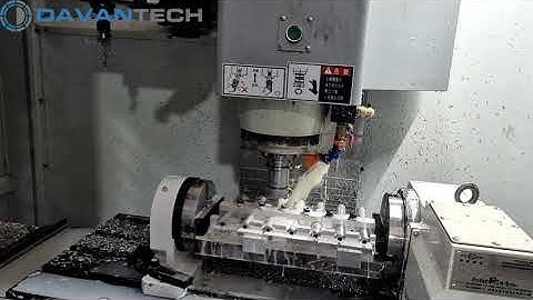 Drilling and tapping on a 4-axis CNC milling machine