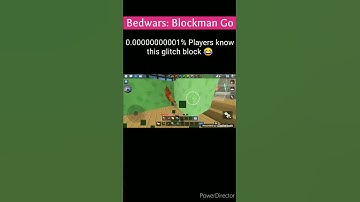 0.0000000001% Players know this Glitch Block in Bedwars | BlockmanGO #shorts #blockmango