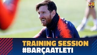 Last training session before the league match against Atlético