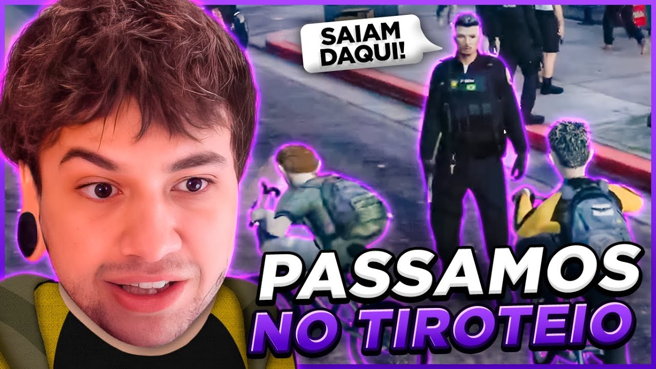 BRUNINHO E LOBINHO PASSARAM NO MEIO DE UM TIROTEIO! - GTA RP