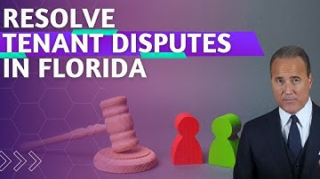 Resolve Tenant Disputes in Florida FAST in 30 Days!