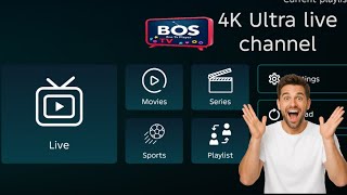 How to Bos Iptv Live 4K Ultra | best ott app subscription | best player live screenshot 5