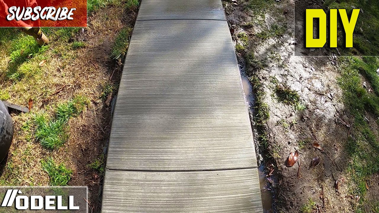 Beginner Concrete Side Walk Slab Diy