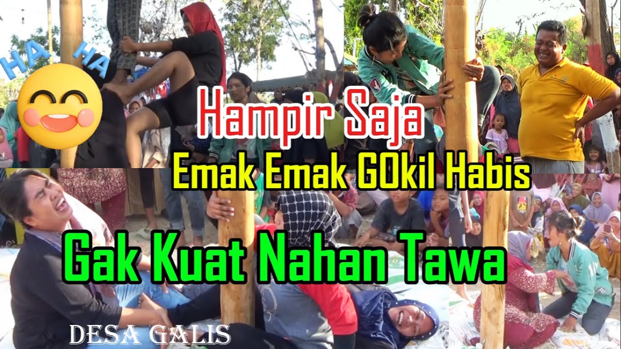 Lomba Panjat Pinang emak Emak Gokil lucu 17 Agustus HUT RI yang 79 -2024 #lombaagustus #lucu #lomba