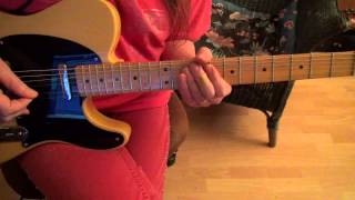 Johnny Winter guitar lesson &quot;Got To Find My Baby&quot; close up &amp; slowdown