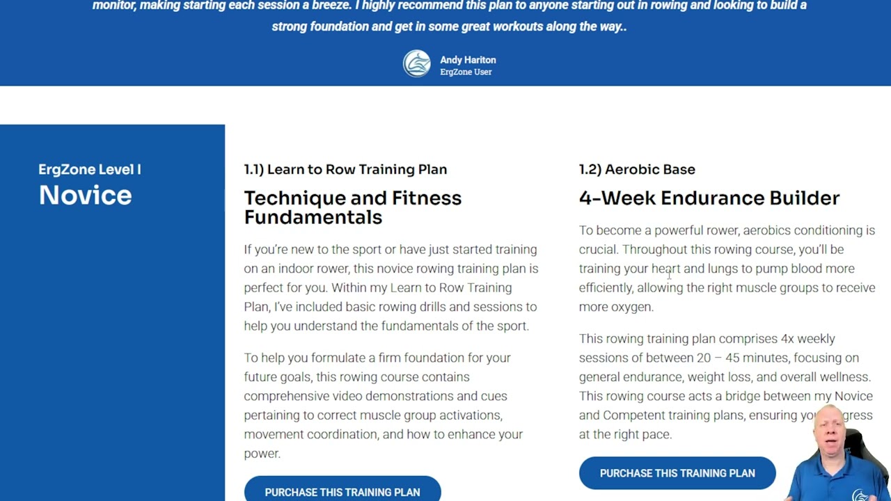 Ergzone Rowing Training Plans - Now On CoachBergenroth.com