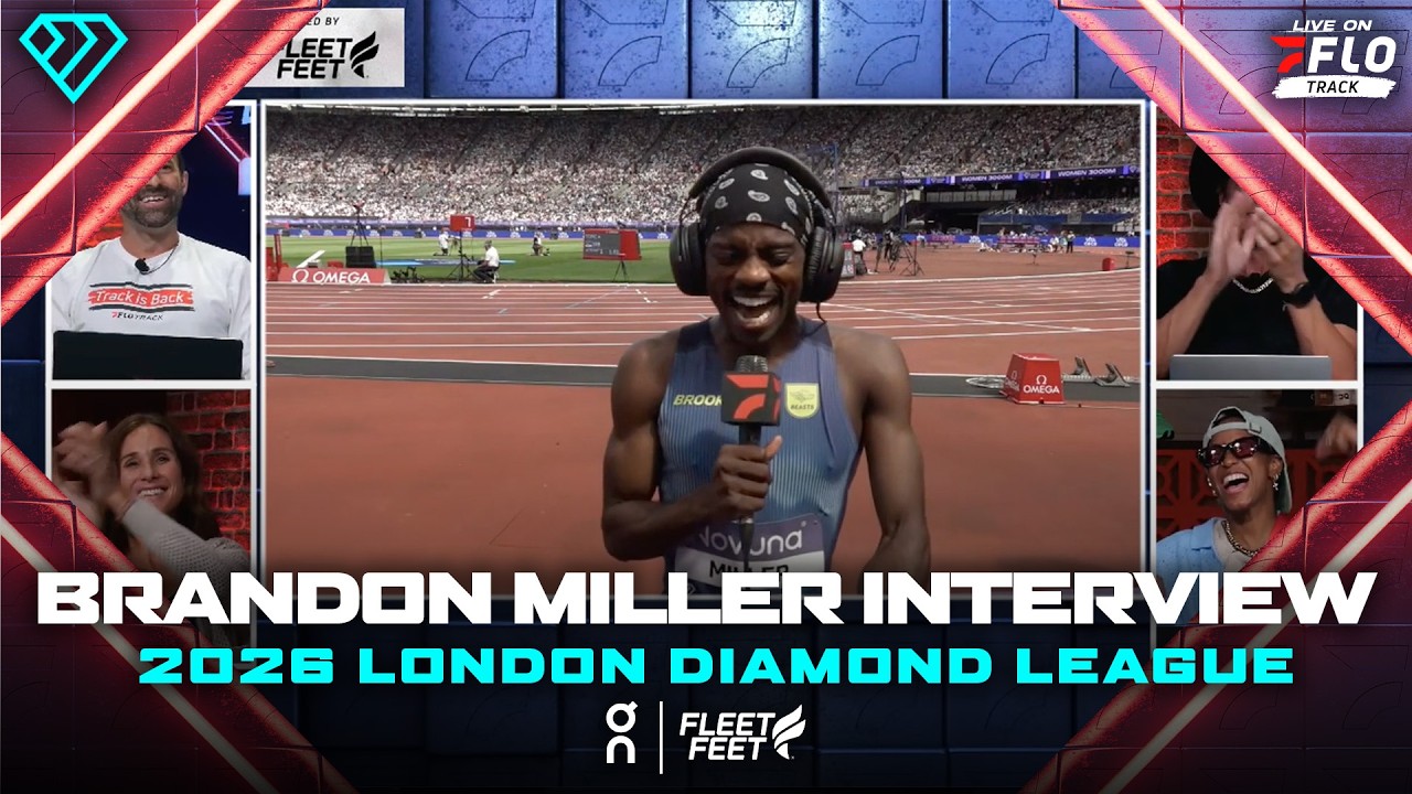 Brandon Miller Talks About His Crazy 800m Win In London | 2026 London Diamond League