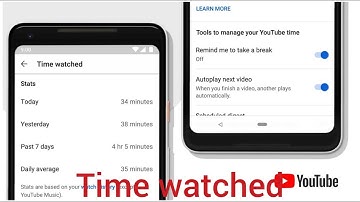 How to use new time watched! YouTube New feature watch time