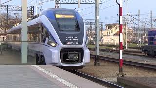 PESA Dart ED161-001A Wjeżdża na perony na stacji Wrocław główny