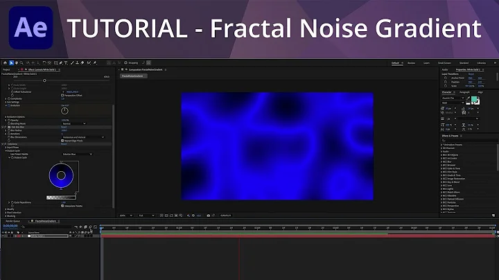 After Effects Tutorial - Fractal Noise Gradient
