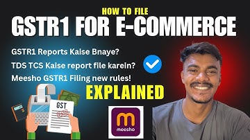 Meesho GSTR1 report kaise file karein 2025 | How to file GSTR-1 report of E-commerce Step by step?