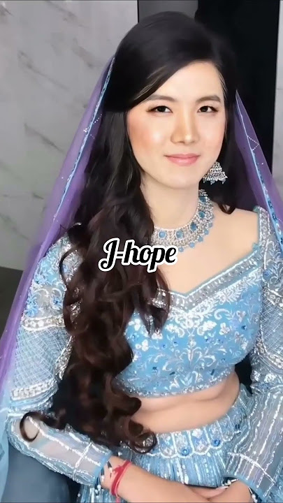 BTS member in Indian girl look 😘 #bts #rm #jin #suga #jhope #jimin #v #jk #shorts