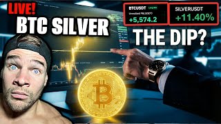 LIVE: Trading Bitcoin, Crypto & Silver in Real Time (Breakout or Dip?)
