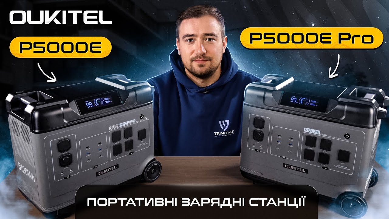 OUKITEL P5000E PRO та P5000E: Потужні портативні зарядні станції Окітел. Огляд, характеристики
