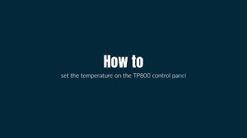 How to set the temperature on the Balboa TP800 control panel