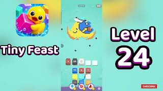 Tiny Feast Level 24 Walkthrough | Satisfying Gameplay | MiniBoss