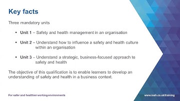 Demystifying the IOSH Qualification