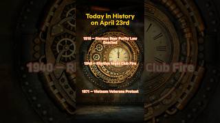 Today in History on April 23rd #history #historyfacts #facts #shorts #1516 #1940 #1971