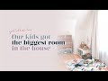 We gave our kids the BIGGEST ROOM IN THE HOUSE! Updated home tour