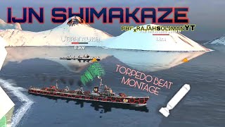 BATTLE OF WARSHIP BLITZ - IJN SHIMAKAZE Torpedo beat montage killstreaks and stealth kills