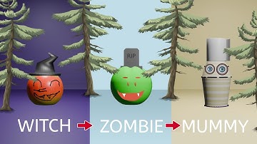 LEVEL 1 to ??? Blender Physics | Color Theory Halloween special  #asmr #halloween #blender #3d