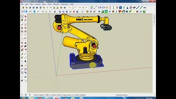 Robotic arm animation tutorial in SketchUp