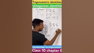 😱🔥Trigonometric identities proof sin²θ + cos²θ = 1 #shorts #trigonometry #cbseclass10 #ncertmath