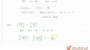 If [.] denotes the greatest integer function and x,yepsilonR,n epsilonN then which of the follow...