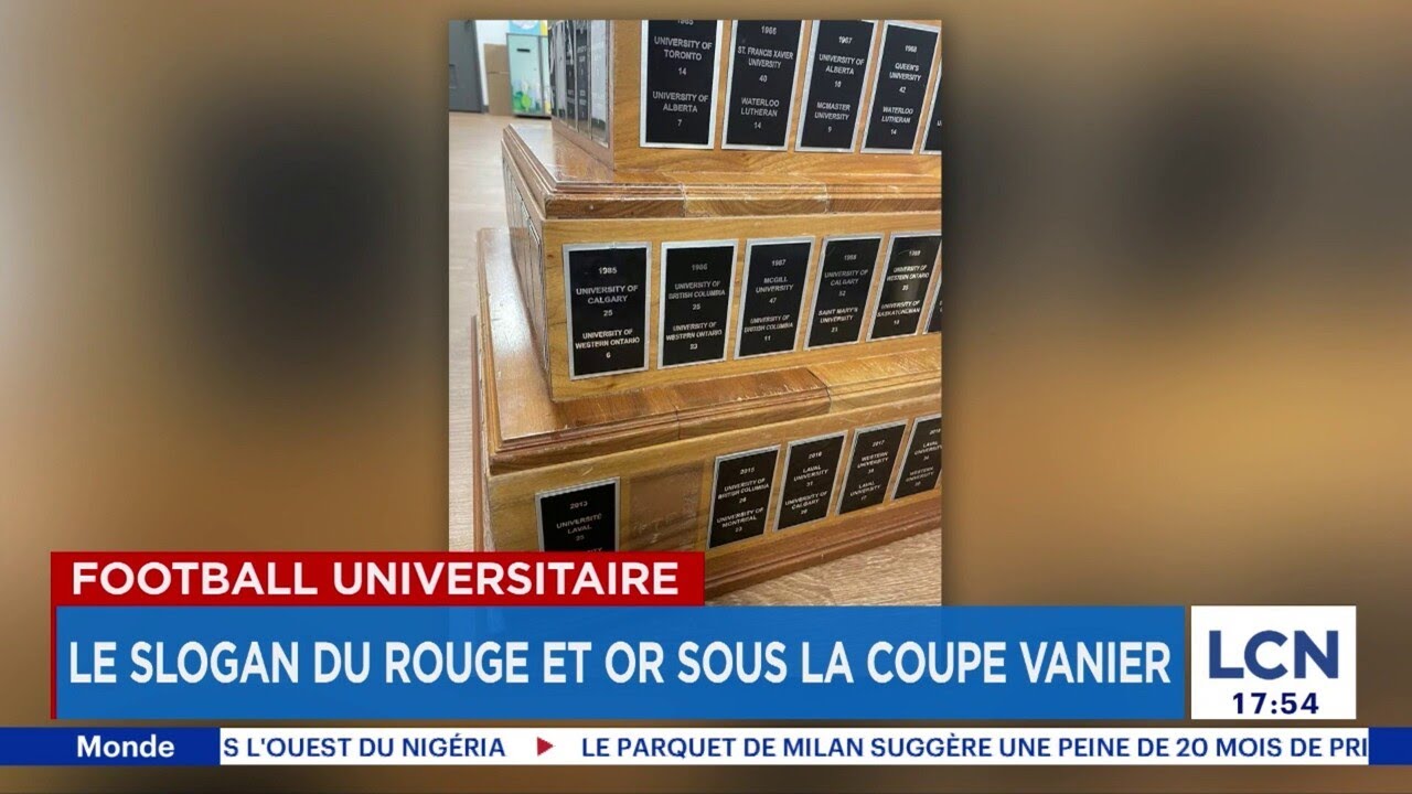 Football universitaire: la coupe Vanier vandalisée, U Sports enquête. -  Explications, 17h