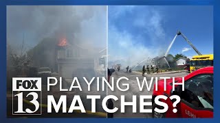 Firefighters injured battling Lehi home fire, caused by child playing with matches