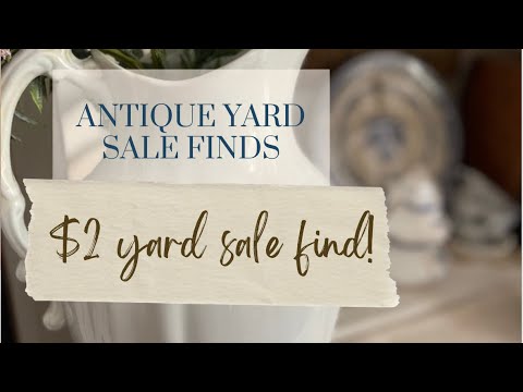 Antique yard sale finds! | thrift haul & styled finds - YouTube