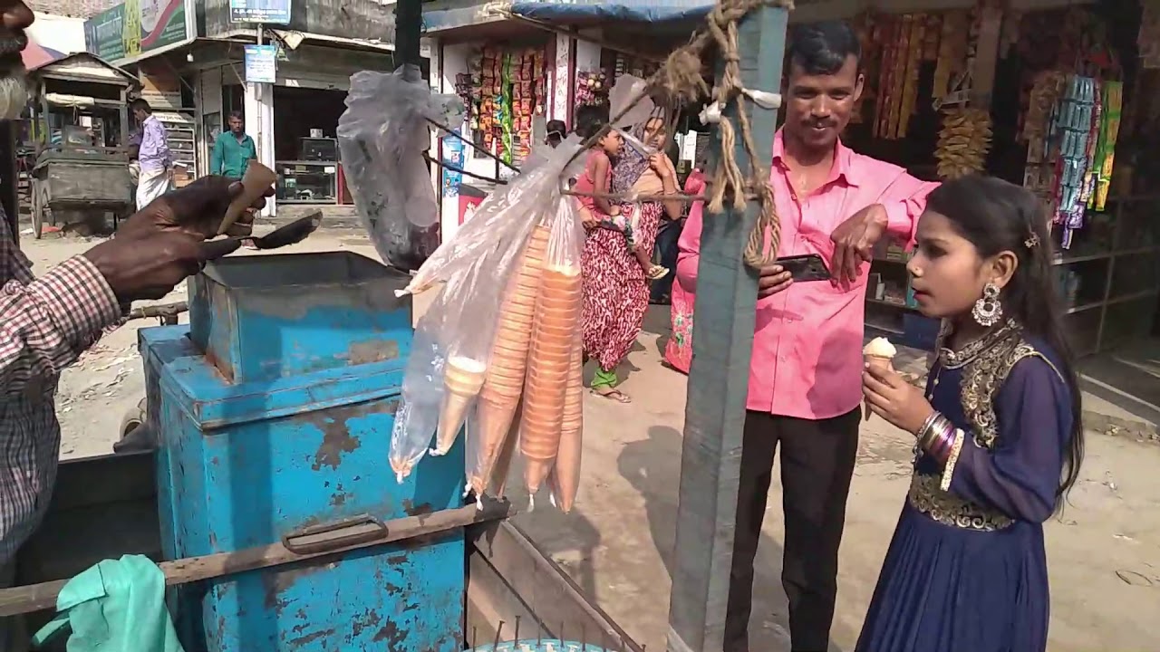 Bangladesi Popular Roadside Cone IceCreamStreet Food Bangladesh