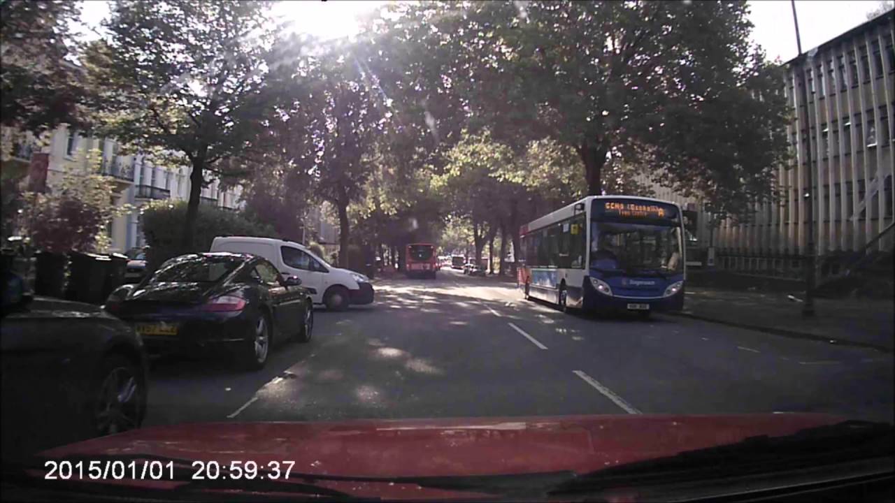 van close call UK dashcam bad driver crash - YouTube